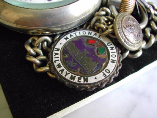 LMS LONDON MIDLAND SCOTTISH STATION MASTER OR GUARDS RAILWAY POCKET WATCH BY NIRVANA PRE 1948 - ADDITIONAL PHOTO 3