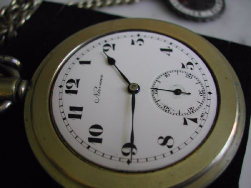 LMS LONDON MIDLAND SCOTTISH STATION MASTER OR GUARDS RAILWAY POCKET WATCH BY NIRVANA PRE 1948 - ADDITIONAL PHOTO 6