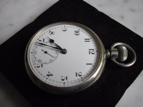 WW1 BRITISH ROYAL NAVAL ISSUE POCKET WATCH NO 4077 CIRCA 1916 - ADDITIONAL PHOTO 1