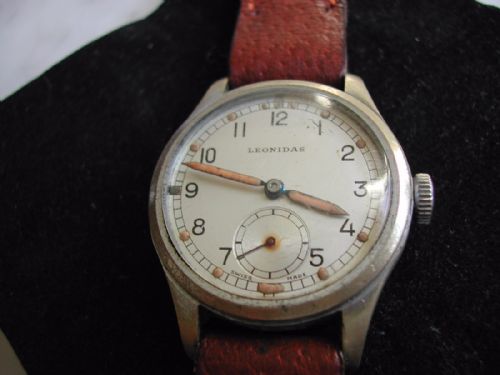 ww2 leonidas atp army trade pattern watch circa 1940 - CATEGORY: ANTIQUE CLOCKS - DATED 1940