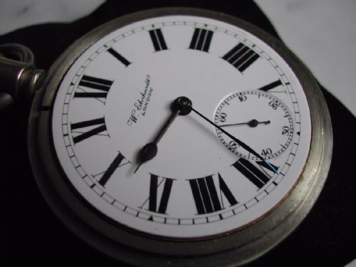 RARE PRE WW1 BRITISH ARMY ISSUE POCKET WATCH BY W EBERHARDT OF LONDON NO D39240 CIRCA 1910 - ADDITIONAL PHOTO 3