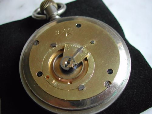 RARE PRE WW1 BRITISH ARMY ISSUE POCKET WATCH BY W EBERHARDT OF LONDON NO D39240 CIRCA 1910 - ADDITIONAL PHOTO 7
