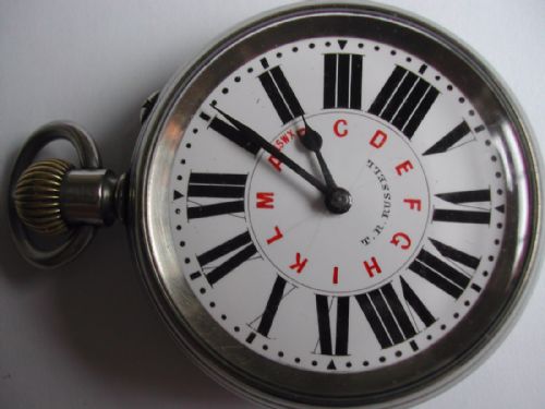 RARE PRE WW1 TELEGRAPH MILITARY ISSUED POCKET WATCH BY T R RUSSELL CIRCA 1910 - ADDITIONAL PHOTO 2