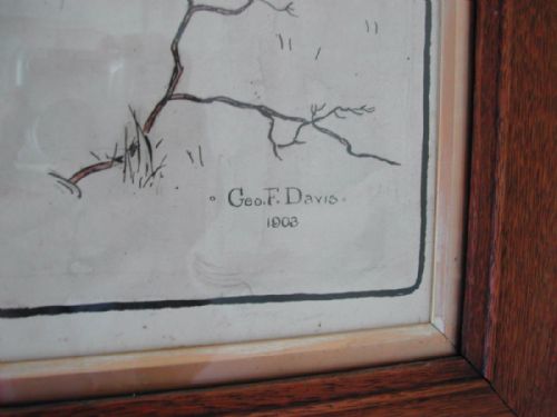 WARE RABBIT THE CRITCHLEY HUNT BY GEO F DAVIS DATED 1903 - ADDITIONAL PHOTO 3