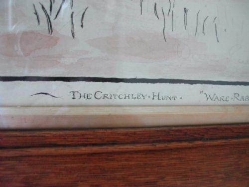 WARE RABBIT THE CRITCHLEY HUNT BY GEO F DAVIS DATED 1903 - ADDITIONAL PHOTO 4