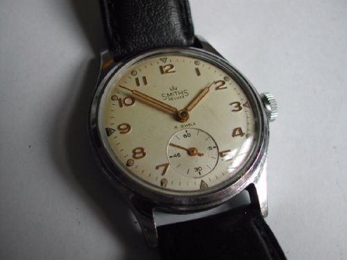 rare smiths 15 jewel deluxe everest watch a409 circa 1953 - CATEGORY: ANTIQUE CLOCKS - DATED 1950