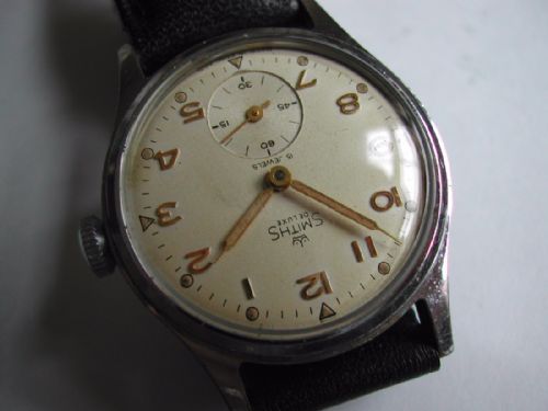 RARE SMITHS 15 JEWEL DELUXE EVEREST WATCH A409 CIRCA 1953 - ADDITIONAL PHOTO 8