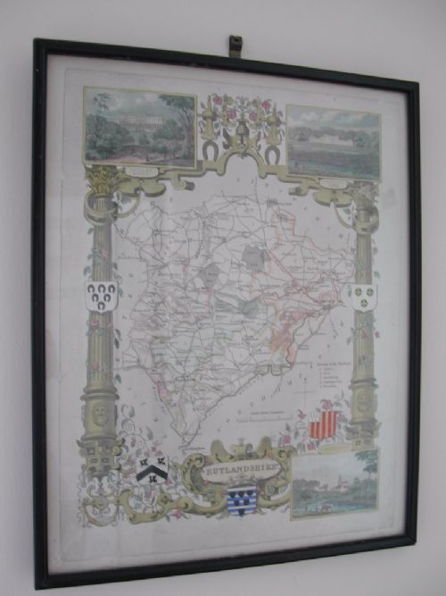 RUTLANDSHIRE AND GOOD SMALL COLOURED MAP CIRCA 1847 - ADDITIONAL PHOTO 1