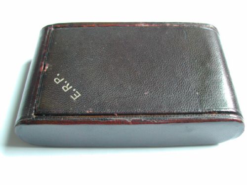 RARE 1940'S LEATHER CASED FOLDING TRAVEL ALARM CLOCK RETAILED BY ASPREYS MADE BY JAEGER LECOULTRE - ADDITIONAL PHOTO 2