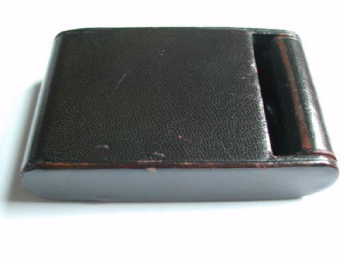 RARE 1940'S LEATHER CASED FOLDING TRAVEL ALARM CLOCK RETAILED BY ASPREYS MADE BY JAEGER LECOULTRE - ADDITIONAL PHOTO 3