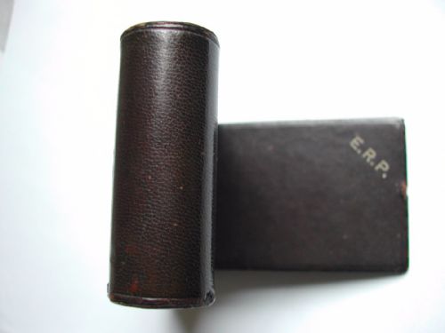 RARE 1940'S LEATHER CASED FOLDING TRAVEL ALARM CLOCK RETAILED BY ASPREYS MADE BY JAEGER LECOULTRE - ADDITIONAL PHOTO 5
