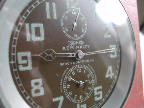 A VERY RARE ADMIRALTY ISSUE COCKPIT MOUNTED TIME OF TRIP CLOCK BY BIRCH GAYDON LTD PRE WW2 - ADDITIONAL PHOTO 1