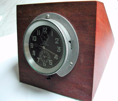 A VERY RARE ADMIRALTY ISSUE COCKPIT MOUNTED TIME OF TRIP CLOCK BY BIRCH GAYDON LTD PRE WW2 - ADDITIONAL PHOTO 12