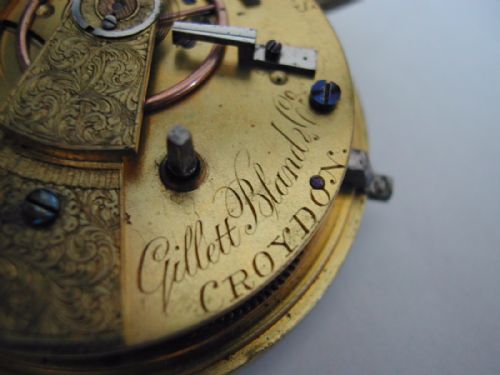 AN EXTREMELY RARE VICTORIAN ROYAL MAIL TRAIN GUARDS ISSUE POCKET WATCH NO 53 BY GILBERT BLAND CIRCA 1870 - ADDITIONAL PHOTO 6