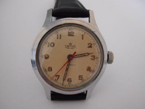 smiths 17 jewel antarctic model a460 watch in waterproof case circa 1958 - CATEGORY: ANTIQUE CLOCKS - DATED 1950