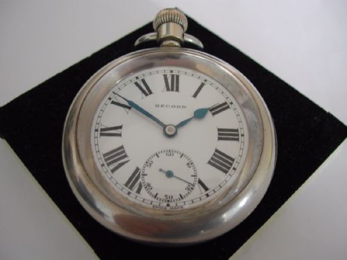lms station master or guards railway pocket watch no 16192 by record pre 1948 - CATEGORY: ANTIQUE CLOCKS - DATED 1940