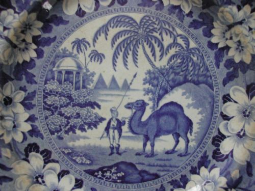 RESERVED PSA PAIR OF DROMEDARY PATTERN A BLUE AND WHITE TRANSFER PRINT PLATES CIRCA 1815 - ADDITIONAL PHOTO 8