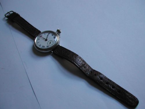 WW1 SILVER CASED BORGEL DESIGN TRENCH WATCH CIRCA 1916 - ADDITIONAL PHOTO 6