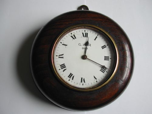great western railway signal box tool clock no 0104 dating pre1922 - CATEGORY: ANTIQUE CLOCKS - DATED 1920
