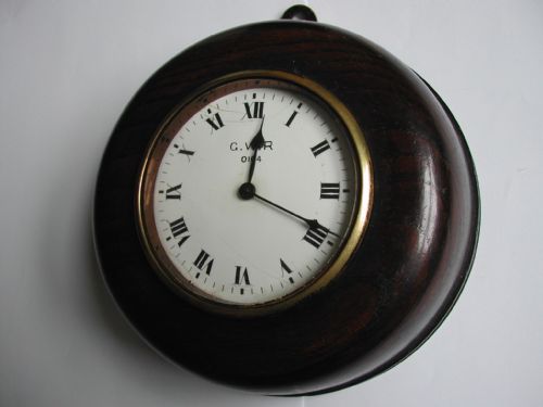 GREAT WESTERN RAILWAY SIGNAL BOX TOOL CLOCK NO 0104 DATING PRE1922 - ADDITIONAL PHOTO 1