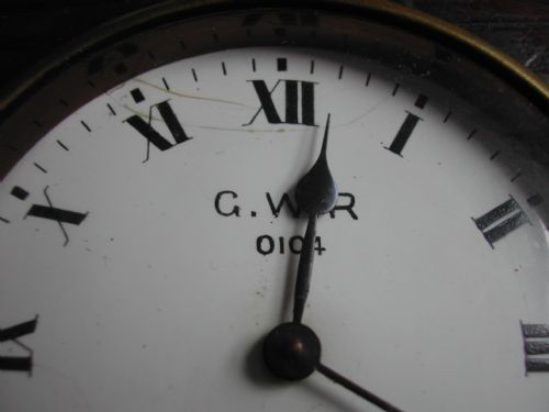 GREAT WESTERN RAILWAY SIGNAL BOX TOOL CLOCK NO 0104 DATING PRE1922 - ADDITIONAL PHOTO 8