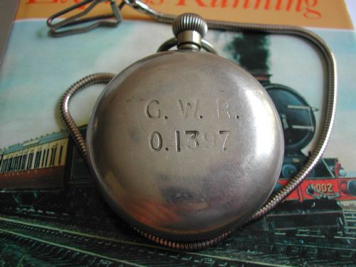 GREAT WESTERN RAILWAY GWR STATION MASTERS OR GUARDS POCKET WATCH BY RECORD NO 01397 PRE 1948 - ADDITIONAL PHOTO 2