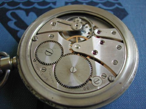 WW2 BRITISH ROYAL NAVAL ISSUE PATTERN 300 POCKET WATCH NO 1265 CIRCA 1939 - ADDITIONAL PHOTO 6
