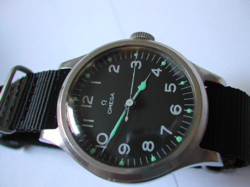 omega 1956 version military pilots or navigators watch issue no 1609 dated 1956 - CATEGORY: ANTIQUE WATCHES - DATED 1950