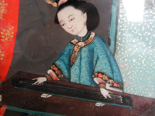 19TH CENTURY CHINESE REVERSE PAINTING ON GLASS - ADDITIONAL PHOTO 9