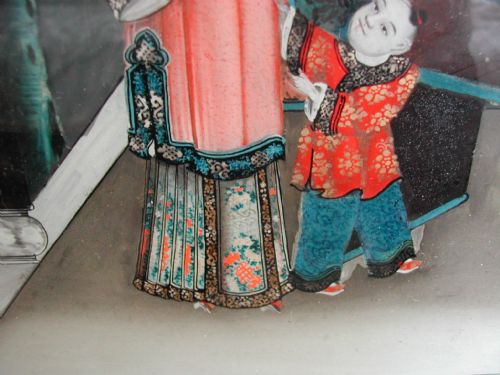 19TH CENTURY CHINESE REVERSE PAINTING ON GLASS - ADDITIONAL PHOTO 10