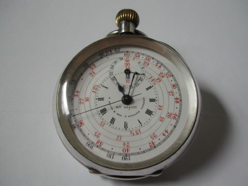 s smith son silver pocket watch chronograph for early automobile speed testing circa 1911 - CATEGORY: ANTIQUE WATCHES - DATED 1910