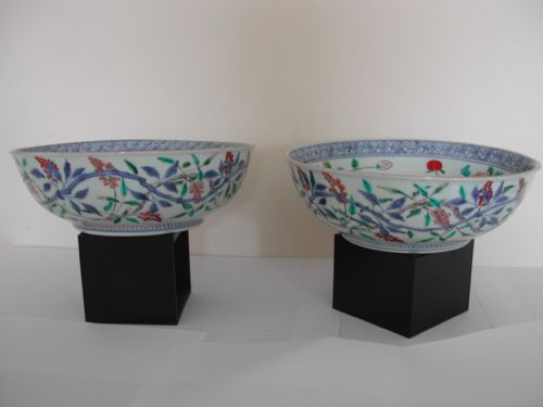 KAKIEMON ARITA ENAMEL PAIR OF BOWLS DATING TO THE LATE 17TH EARLY 18TH CENTURY - ADDITIONAL PHOTO 3