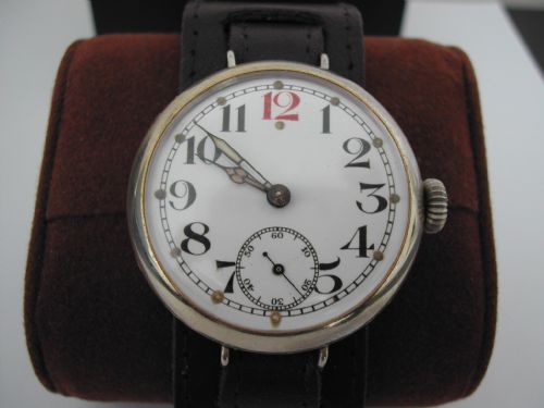 ww1 great war trench watch in a waterproof design case circa 1916 - CATEGORY: ANTIQUE WATCHES - DATED 1910