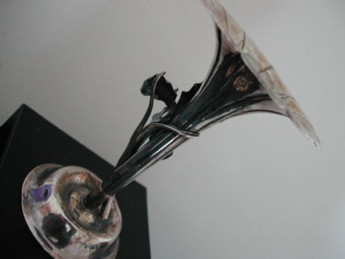 JAPANESE SILVER ORGANIC IRIS SPILL VASE DATING TO THE MEIJI PERIOD - ADDITIONAL PHOTO 9