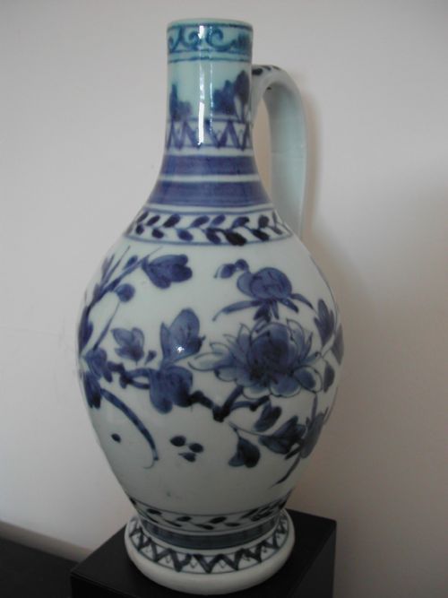 FOR SALE THIS VERY RARE FINE EARLY JAPANESE ARITA BLUE AND WHITE MUG OR EWER CIRCA 1670 - ADDITIONAL PHOTO 5