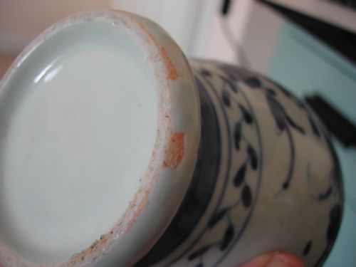 FOR SALE THIS VERY RARE FINE EARLY JAPANESE ARITA BLUE AND WHITE MUG OR EWER CIRCA 1670 - ADDITIONAL PHOTO 9