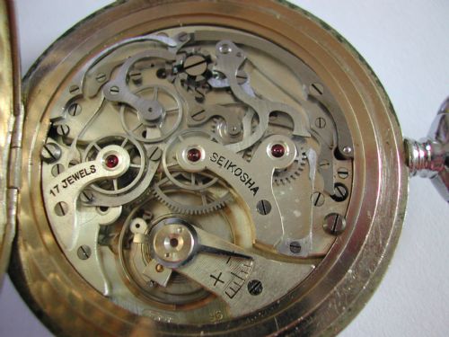 WW2 JAPANESE NAVAL ISSUED POCKET CHRONOGRAPH WATCH BY SEIKOSHA CIRCA 1942 - ADDITIONAL PHOTO 9