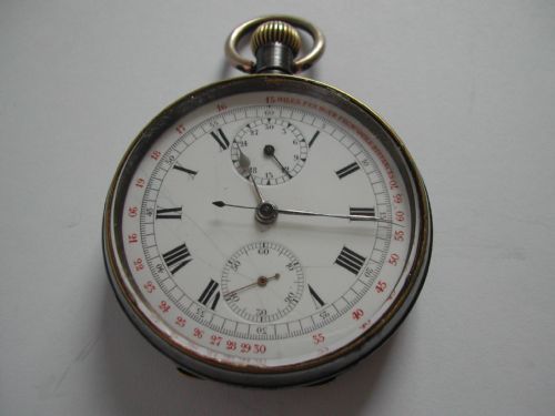 a very rare lancashire yorkshire railway issued chronograph pocket watch dating to pre 1923 - CATEGORY: ANTIQUE WATCHES - DATED 1920
