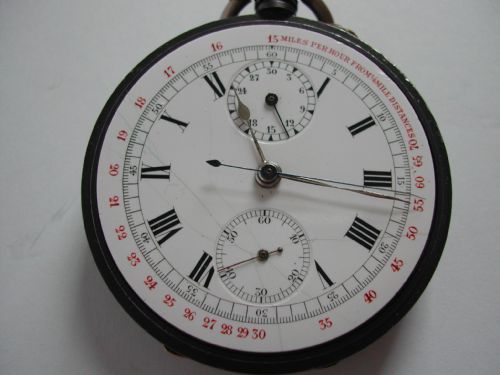 A VERY RARE LANCASHIRE YORKSHIRE RAILWAY ISSUED CHRONOGRAPH POCKET WATCH DATING TO PRE 1923 - ADDITIONAL PHOTO 2