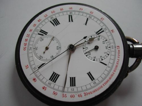 A VERY RARE LANCASHIRE YORKSHIRE RAILWAY ISSUED CHRONOGRAPH POCKET WATCH DATING TO PRE 1923 - ADDITIONAL PHOTO 3