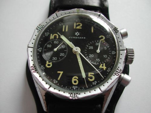 junghans j88 bund military issued german pilots chronograph circa 1960 - CATEGORY: ANTIQUE WATCHES - DATED 1960