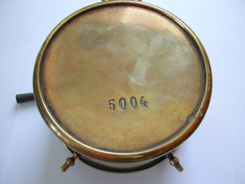 A GREAT WESTERN RAILWAY GWR ISSUE BRASS DRUM CLOCK NO 5004 BY KAY CO PARIS PRE 1922 - ADDITIONAL PHOTO 3