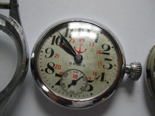 WW2 JAPANESE ISSUED IMPERIAL NAVY IMPERIAL ARMY PAIR OF WATCHES BY SEIKOSHA CIRCA 1942 - ADDITIONAL PHOTO 7