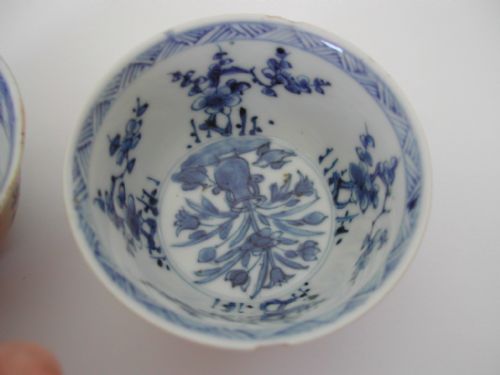PAIR CHINESE FAMILLE VERTE CAFE AU LAITE TEA BOWLS KANGXI - ADDITIONAL PHOTO 7