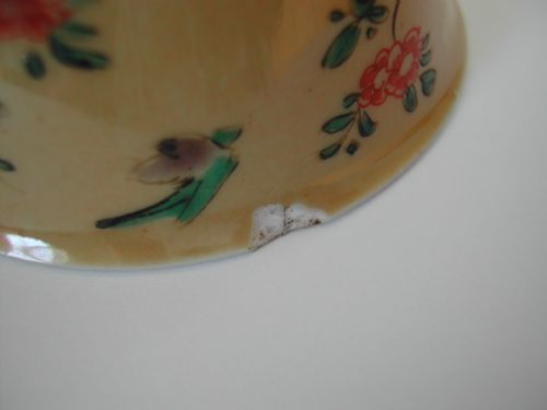 PAIR CHINESE FAMILLE VERTE CAFE AU LAITE TEA BOWLS KANGXI - ADDITIONAL PHOTO 8