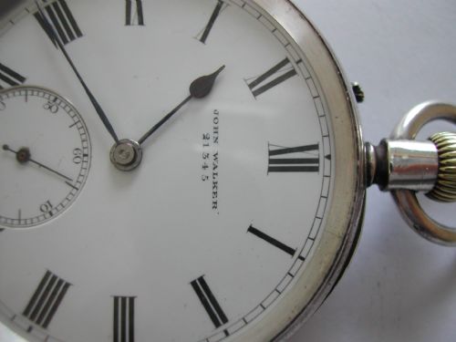 FOR SALE THIS EXTREMELY RARE AND FINE LONDON SOUTH WESTERN RAILWAY PRESENTATION POCKET WATCH BY JOHN WALKER DATED 1892 - ADDITIONAL PHOTO 2