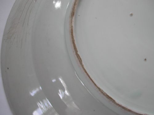 A VERY FINE ARITA KAKIEMON STYLE LARGE BLUE AND WHITE DISH DATING TO THE EARLY 18TH CENTURY - ADDITIONAL PHOTO 5