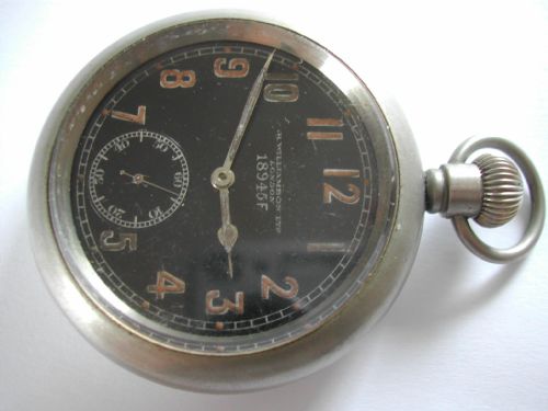 WW1 POCKET WATCH BY WILLIAMSON WITH BLACK DIAL NO 18945F CIRCA 1914 - ADDITIONAL PHOTO 1