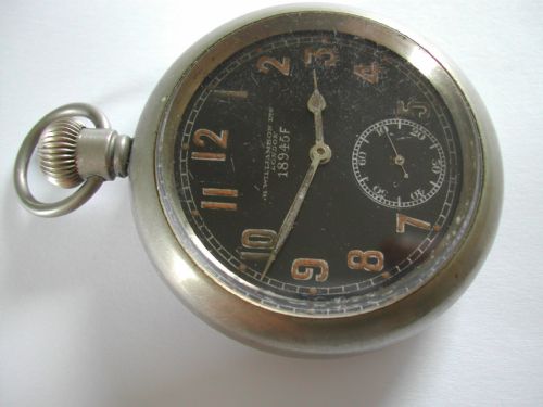 WW1 POCKET WATCH BY WILLIAMSON WITH BLACK DIAL NO 18945F CIRCA 1914 - ADDITIONAL PHOTO 2