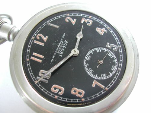 WW1 POCKET WATCH BY WILLIAMSON WITH BLACK DIAL NO 18945F CIRCA 1914 - ADDITIONAL PHOTO 4